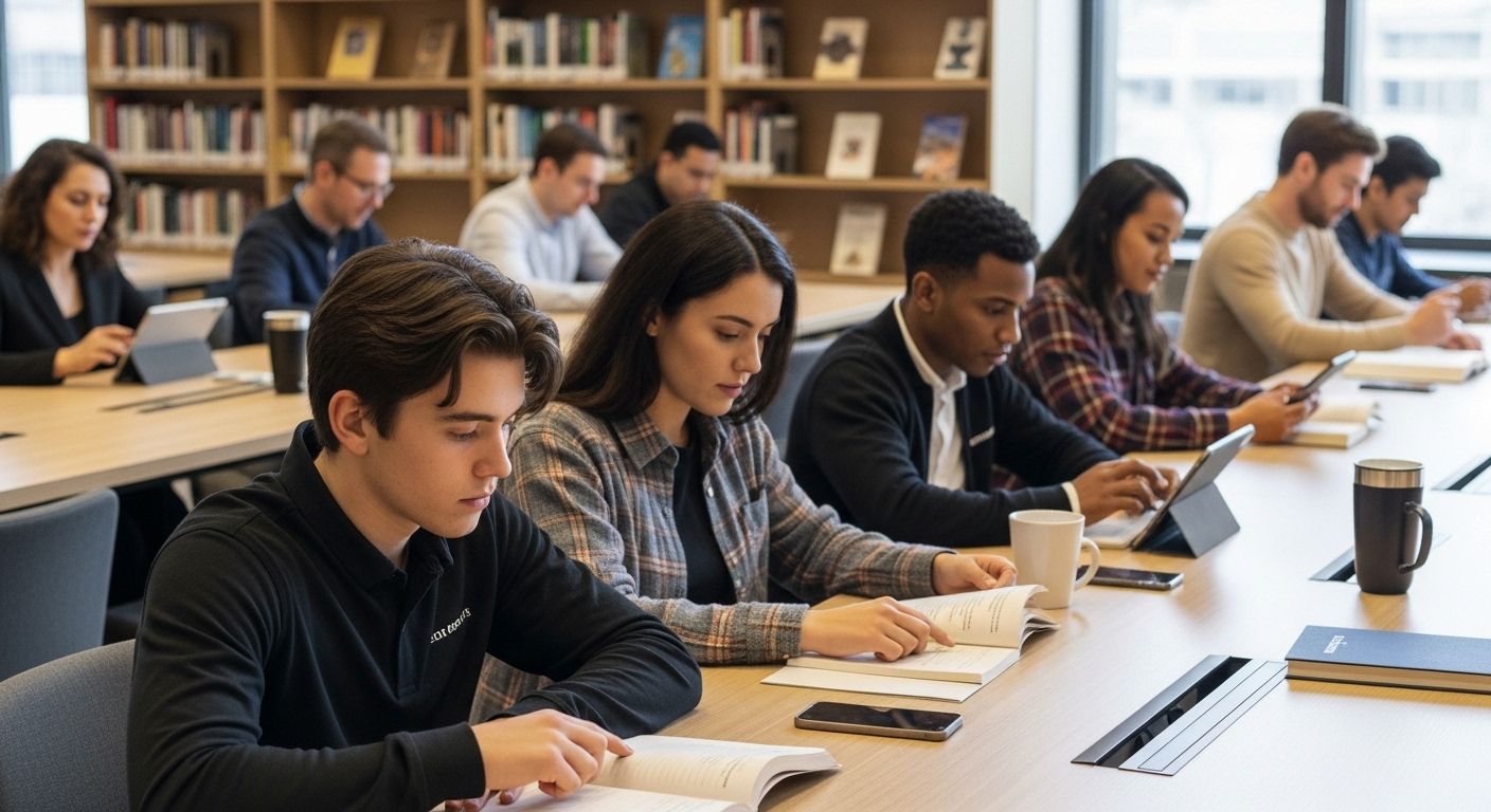 lectura rápida, técnicas de estudio, personas leyendo
