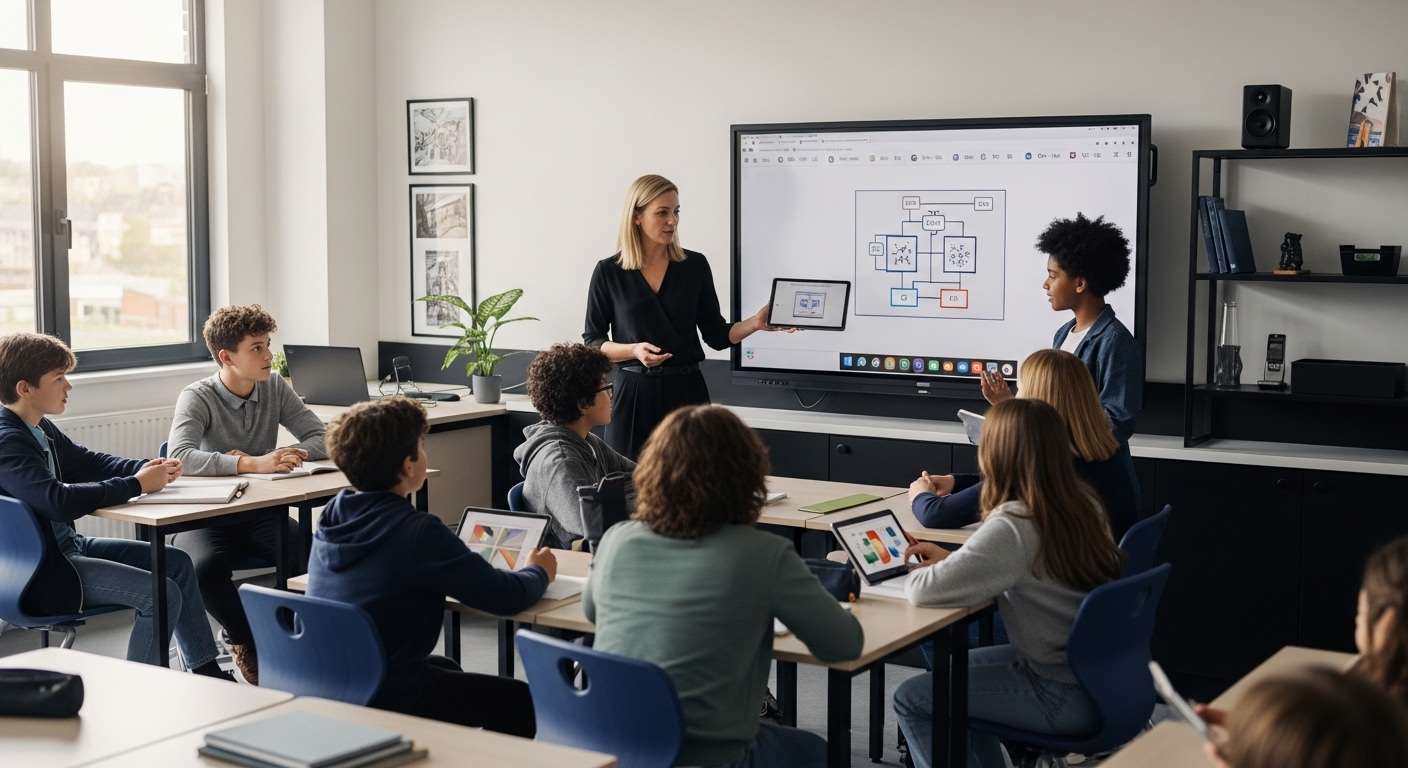 docente tecnología aula